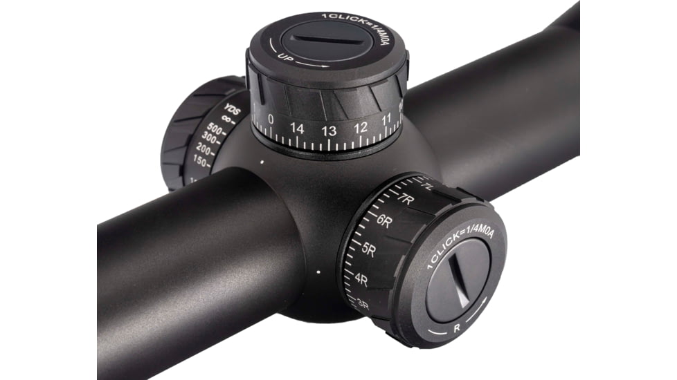 TRYBE Optics HIPO Rifle Scope, 4-16x44mm, 30 mm Tube, FFP, PLR-25 MOA Reticle, Black, TRORS4-16x44FFP-BL