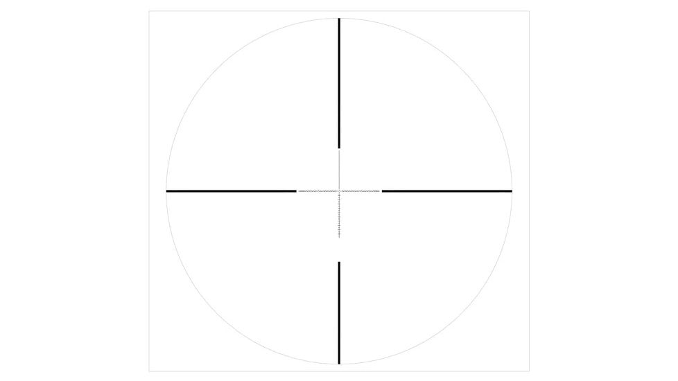 TRYBE Optics HIPO Rifle Scope, 4-16x44mm, 30 mm Tube, FFP, PLR-25 MOA Reticle, Black, TRORS4-16x44FFP-BL
