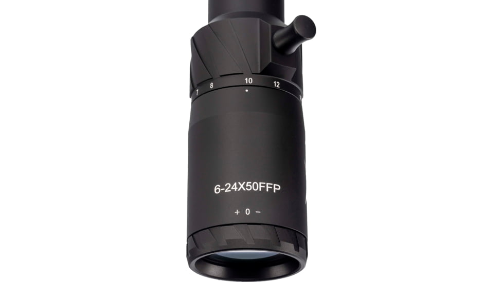 TRYBE Optics HIPO Rifle Scope, 6-24x50mm, 30mm Tube, FFP, PLR-25 MOA Reticle, Black, TRORS6-24x50FFP-BL
