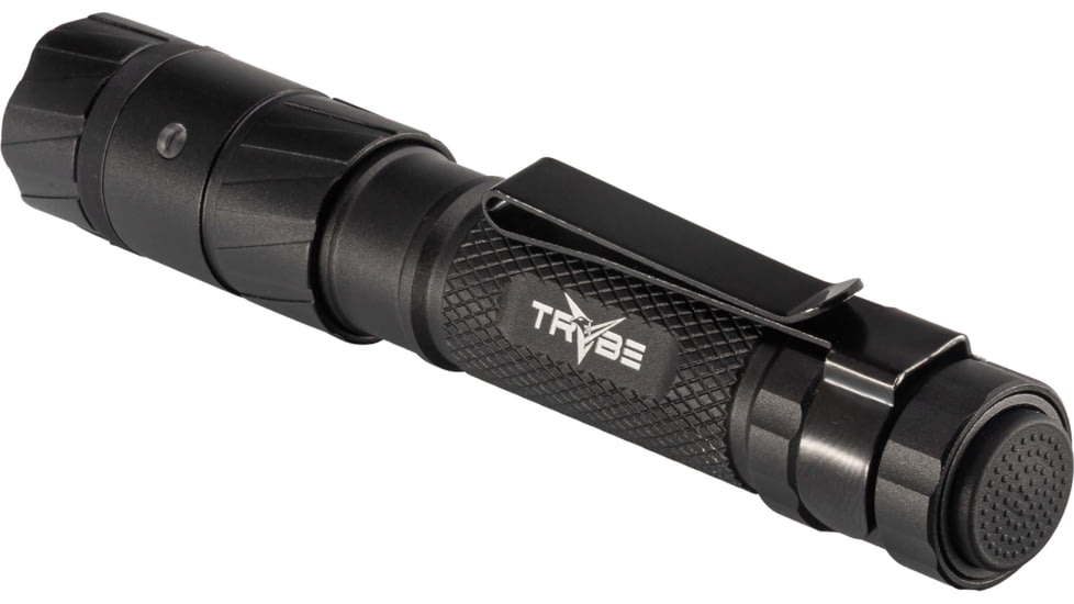 TRYBE Optics Micro Lithium Ion 350 Lumen Rechargeable Handheld Flashlight, Black, MICRO1K-BK