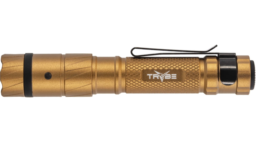TRYBE Optics Micro Lithium Ion 350 Lumen Rechargeable Handheld Flashlight, Gold, MICRO1K-GLD