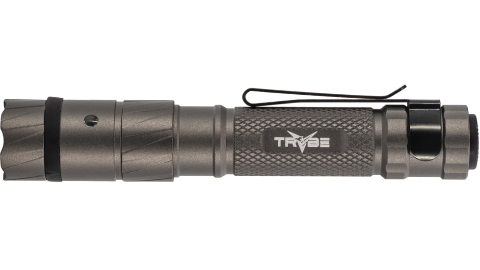 TRYBE Optics Micro Lithium Ion 350 Lumen Rechargeable Handheld Flashlight, Gray, MICRO1K-GRY