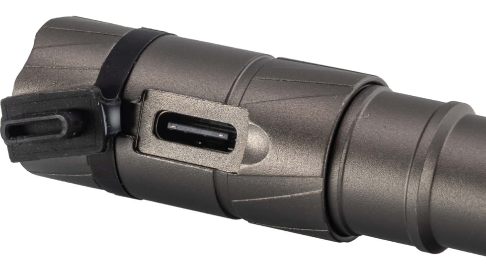 TRYBE Optics Mini Lithium Ion 500 Lumen Rechargeable Handheld Flashlight, Gray, MINI1K-GRY