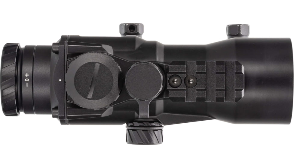 TRYBE Optics 5x36mm Compact Prism Scope Red Dot Sight, 36mm Tube, 4 MOA Dot, Anodized, Black, TRO5XPRISM-BL