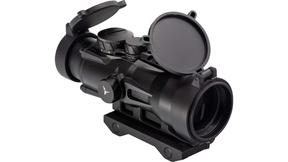 TRYBE Optics 5x36mm Compact Prism Scope Red Dot Sight, 36mm Tube, 4 MOA Dot, Anodized, Black, TRO5XPRISM-BL