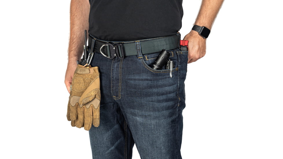 USED TRYBE Tactical All Purpose Denim Jean - Men's, Regular Fit, Blue/Medium wash, 34-32, TACJNREGMD-34-32, EDEMO1