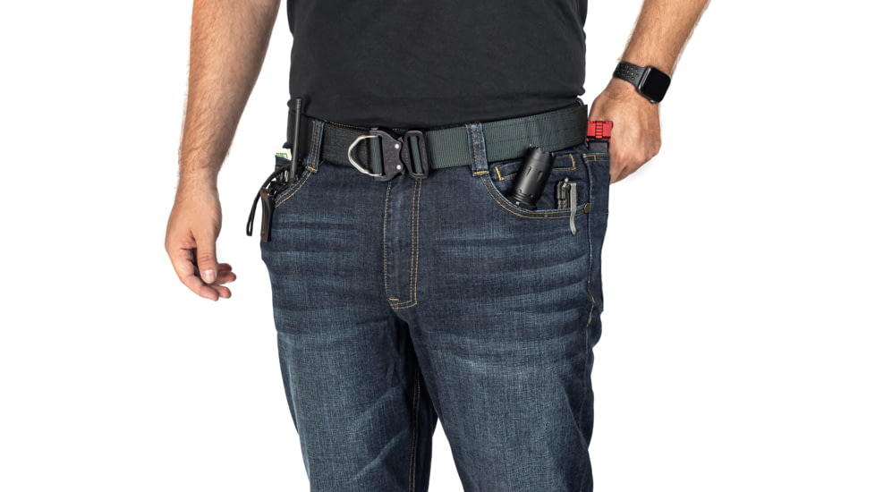 TRYBE Tactical All Purpose Denim Jean - Men's, Regular Fit, Blue/Medium wash, 44-36, TACJNREGMD-44-36