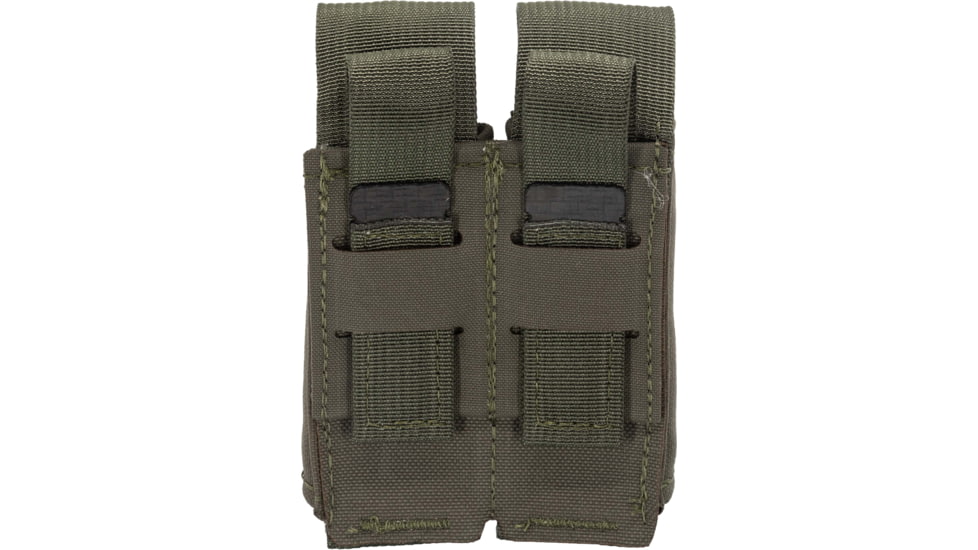 TRYBE Tactical Covered Double Pistol Magazine Pouch, OD, 22HPC2OD