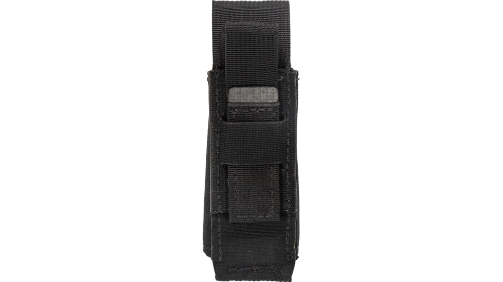 TRYBE Tactical Covered Single Pistol Magazine Pouch, Black, 22HPC0BK