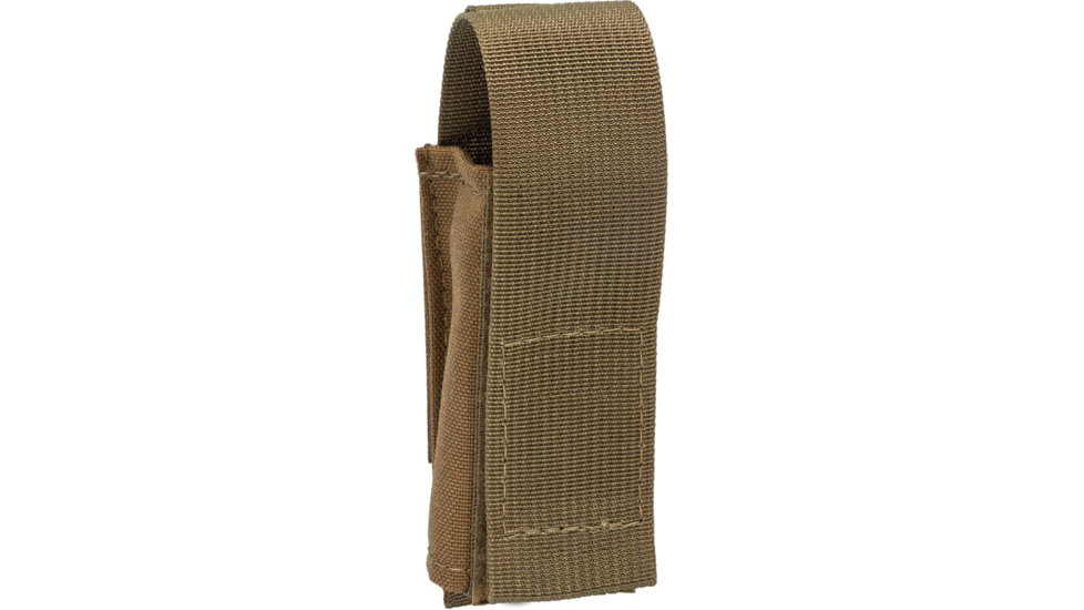 TRYBE Tactical Covered Single Pistol Magazine Pouch, Coyote Tan, 22HPC0CB