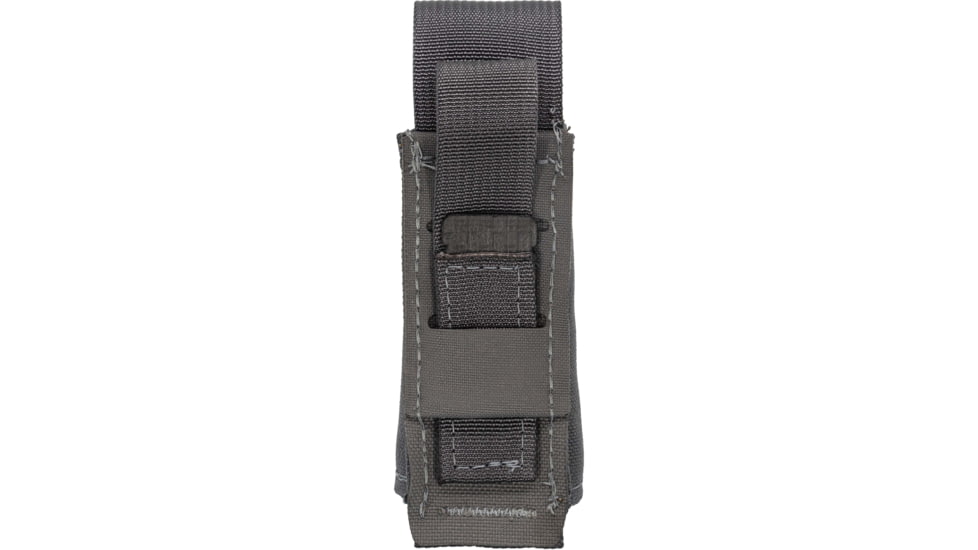 TRYBE Tactical Covered Single Pistol Magazine Pouch, Wolf Grey, 22HPC0WG