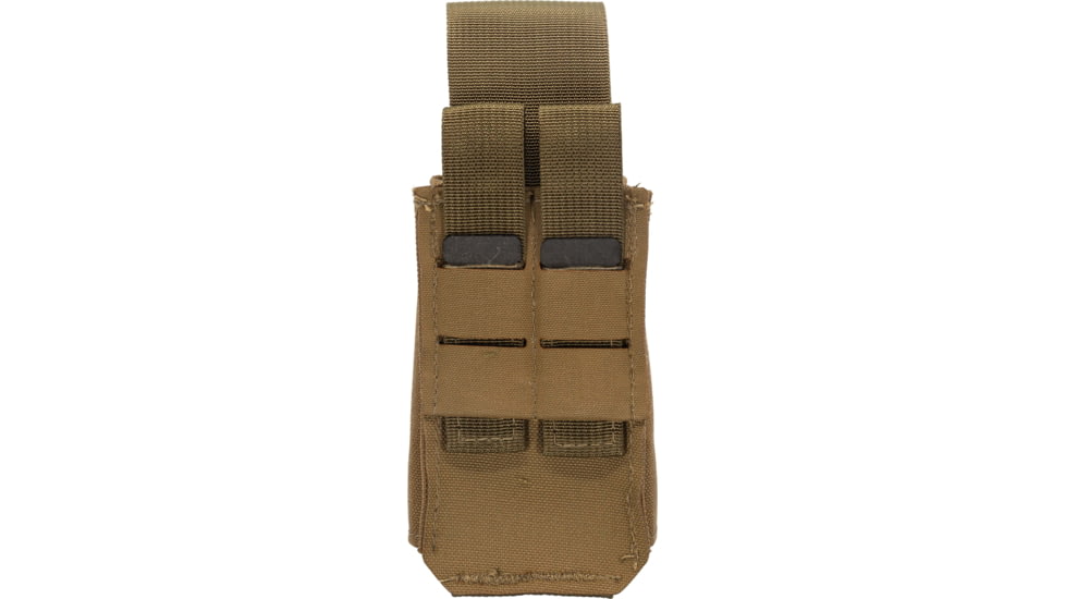 TRYBE Tactical Covered Single Rifle Magazine Pouch, Coyote Tan, 22HRC0CB