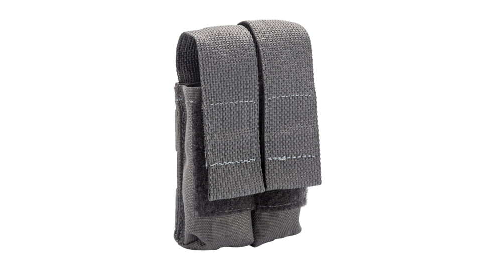 TRYBE Tactical Double Pistol Pouch, Wolf Gray, DBPMP-WG