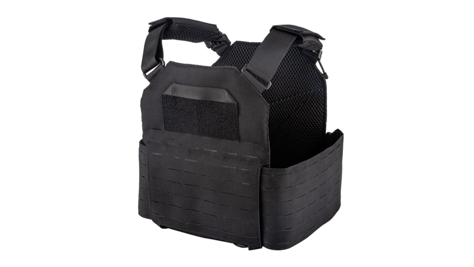 TRYBE Tactical Laser-Cut Plate Carrier w/Fast-Release Tubes, Black, LCPC-BL