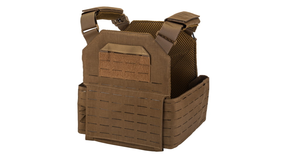 TRYBE Tactical Laser-Cut Plate Carrier w/Fast-Release Tubes, Coyote Tan, LCPC-CT