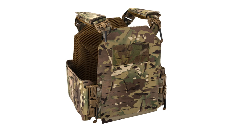 TRYBE Tactical Laser-Cut Plate Carrier w/Fast-Release Tubes, Multicam, LCPC-MC