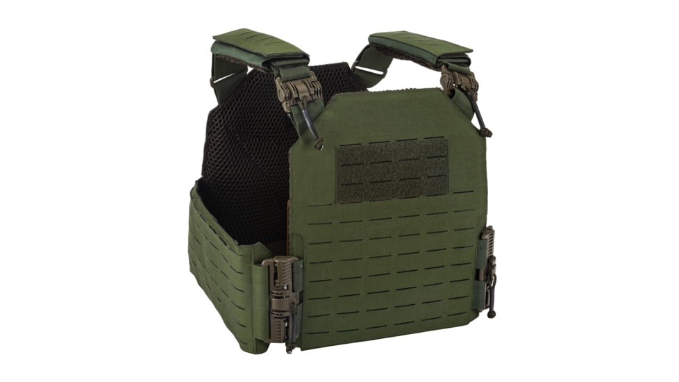 TRYBE Tactical Laser-Cut Plate Carrier w/Fast-Release Tubes, Olive Drab, LCPC-OD