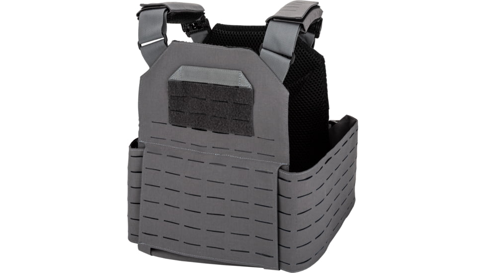 TRYBE Tactical Laser-Cut Plate Carrier w/Fast-Release Tubes, Wolf Gray, LCPC-WG