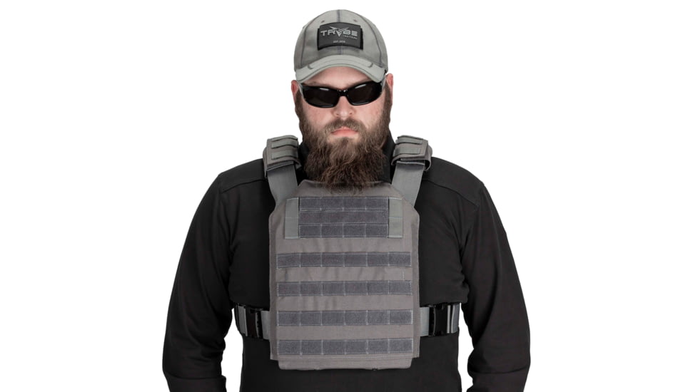 TRYBE Tactical Minimalist Plate Carrier, Wolf Gray, MPC-WG