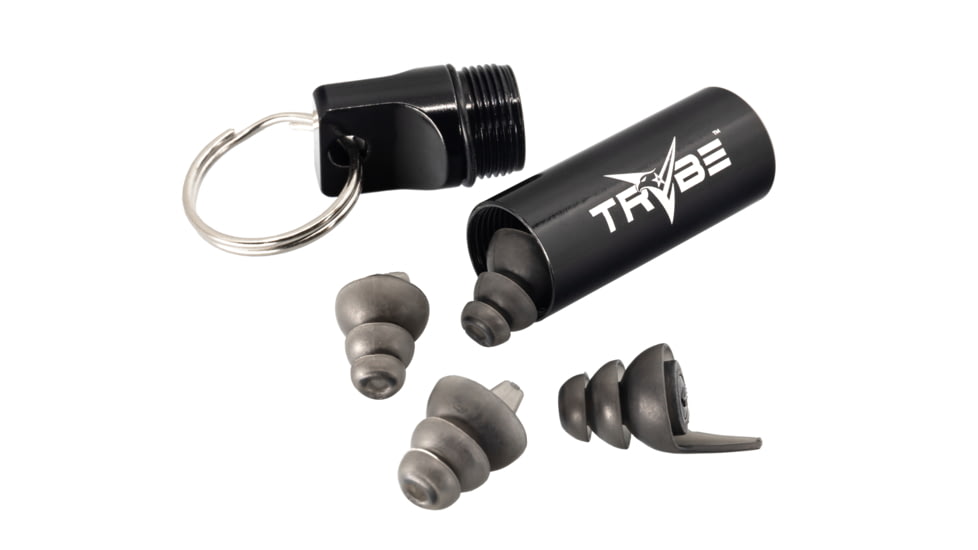 USED TRYBE Tactical Reusable Multi-Purpose Ear Plugs, 33dB, Universal Fit, TRT-EP-SMK, EDEMO1, Condition Fair, Other