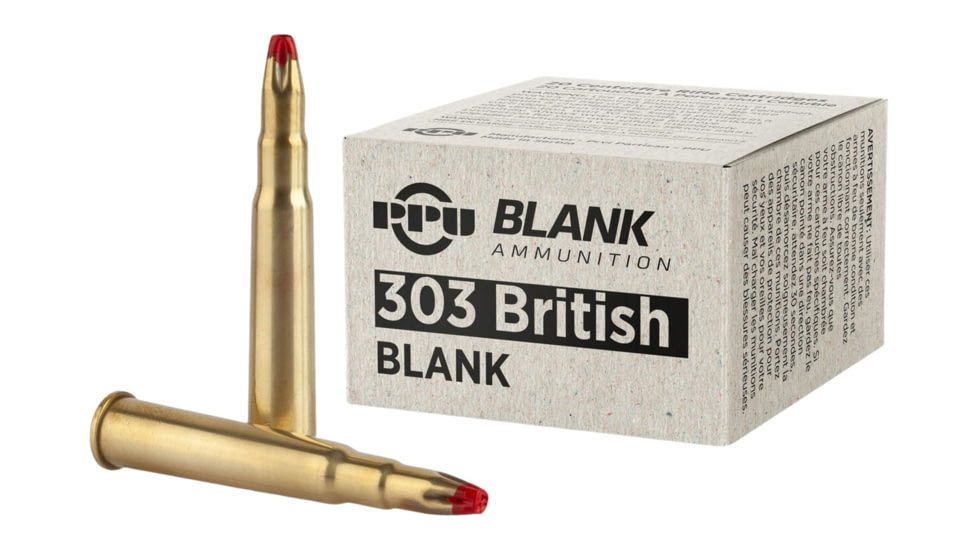 TRZ Trading Inc. PPU Blank Rifle Ammunition .303 British 20/ct, PPB3B