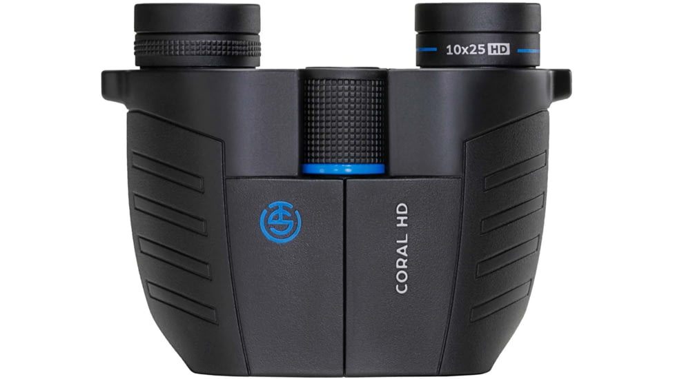 TSO Coral 10x25 Porro Binocular, Black, T114001
