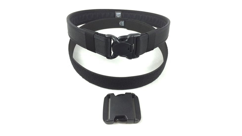 TUFF Products 1.75in. Gun Belt &amp; Mag Pouch System 1-7227 &amp; 2-7278 &amp; Inner &amp; Outter Belt Included Large  40-46, Black, LG 40-46 9012-KIT-NY-LG