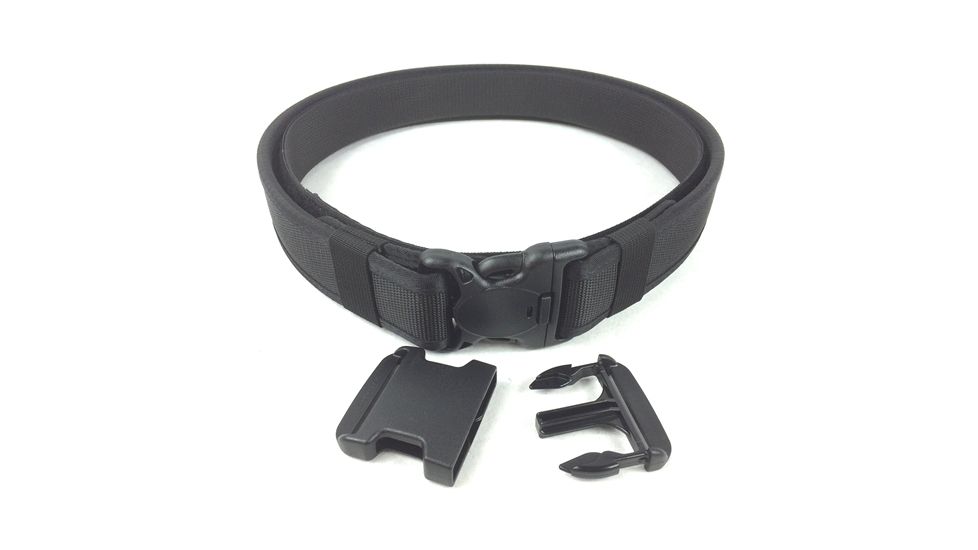 TUFF Products 1.75in. Gun Belt &amp; Mag Pouch System 1-7227 &amp; 2-7278 &amp; Inner &amp; Outter Belt Included Large  40-46, Black, LG 40-46 9012-KIT-NY-LG