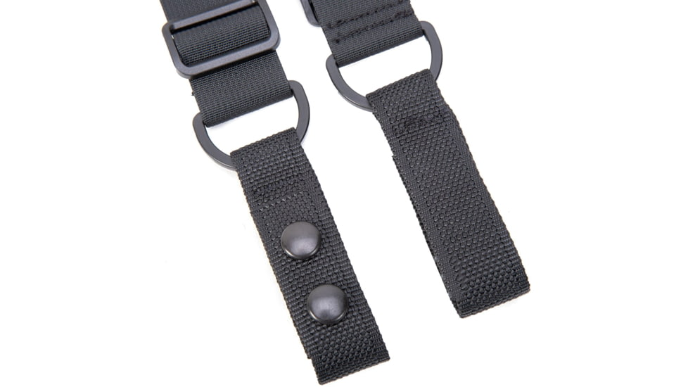 TUFF Products 4-Point Tactical Duty Suspenders w/ Adj. H Harness, Black Nylon Keepers, 1.5in. Webbing 7174-NYA