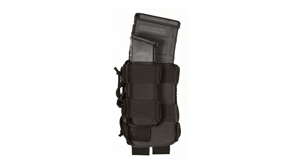 TUFF Products Bungee Pistol Magazine Pouch, B.M.P., Black, Fits Be92F Ss226 Gl1722 8823-NYV-2