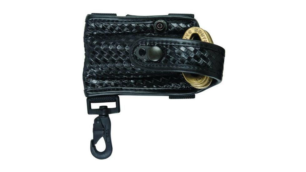 TUFF Products Folger Adams Key Holder w/ Metal Hook, Black Basketweave, 5 Folger Adams Keys 7777-BW