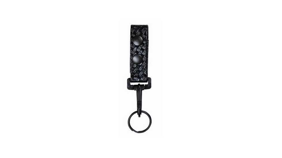 TUFF Products Key Strap/Belt Keeper w/ Double Snap, Black Basketweave, O/S 7120-BWB