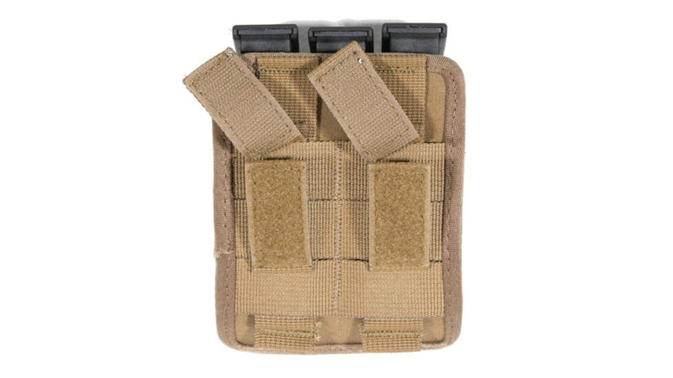 TUFF Products Original 5 In-Line Mag Pouch and Removable Flap, 1000D Coyote Brown, Single Stacks, 1911, 220 7065-CBV-1