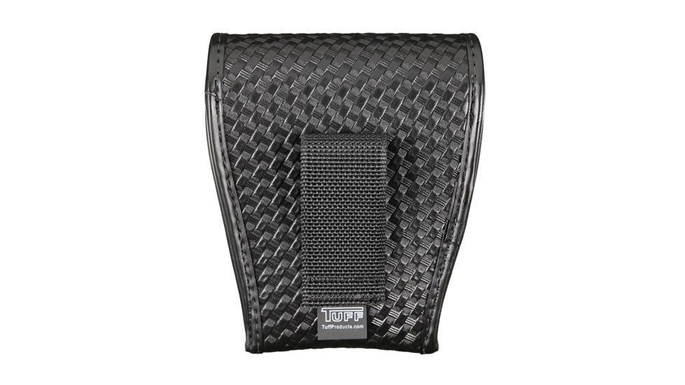TUFF Products Slide-On Leg Iron Pouch w/ Snap, Black Basketweave, Leg Iron 7709-BWB