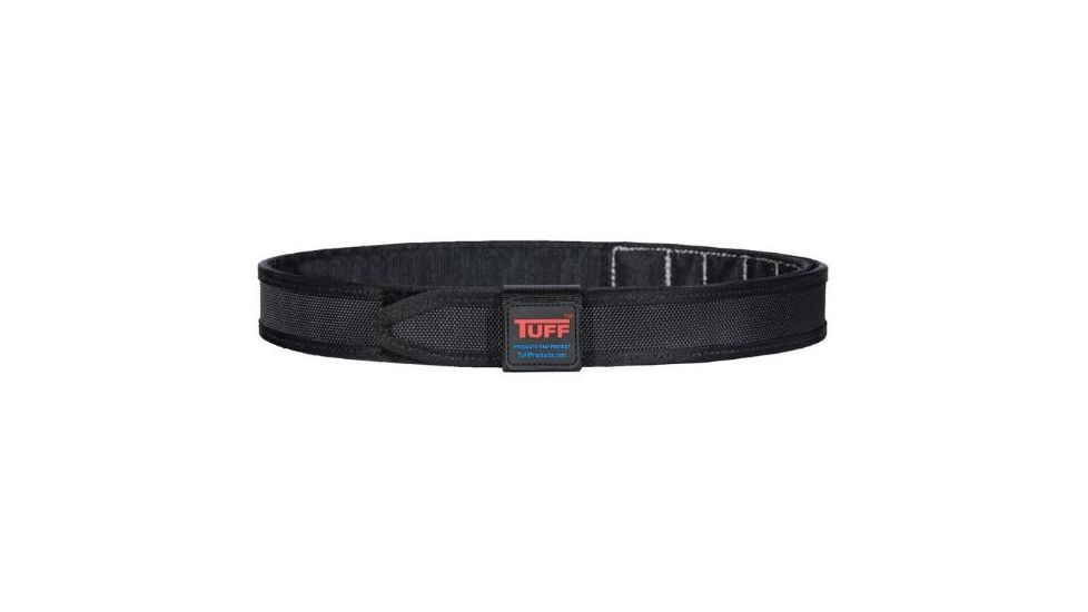 TUFF Products SureFit Competition Belt, Black w/ Black, Med 34-40 9017-BBB-MD