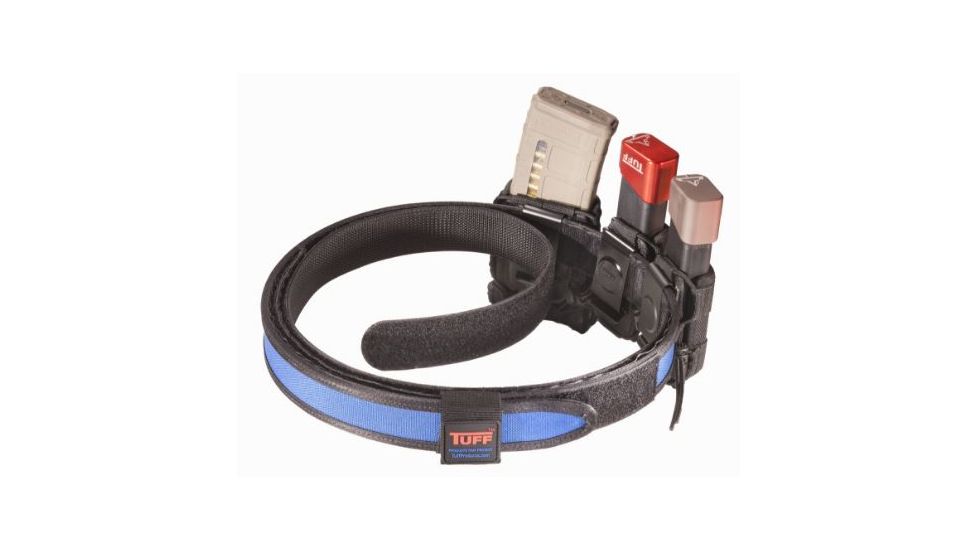 TUFF Products SureFit Competition Belt, Blue and Black, Large 40-46 9017-BBL-LG