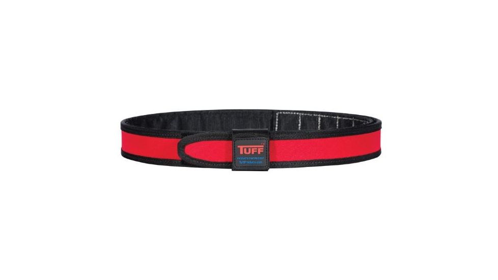 TUFF Products SureFit Competition Belt, Red and Black, Large 40-46 9017-BRB-LG
