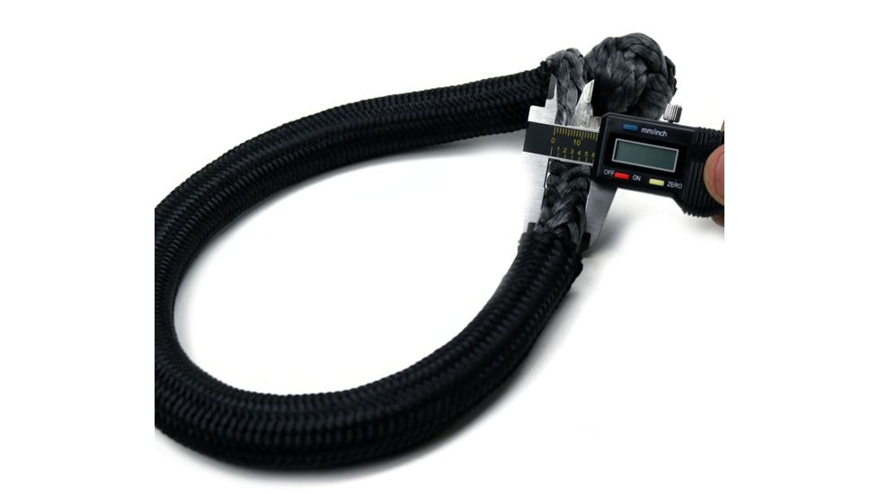 Tuff Stuff Overland 3/4 inch Soft Shackle, 26000 LB, Black/Gray, NSN N, TS-SS-3.75