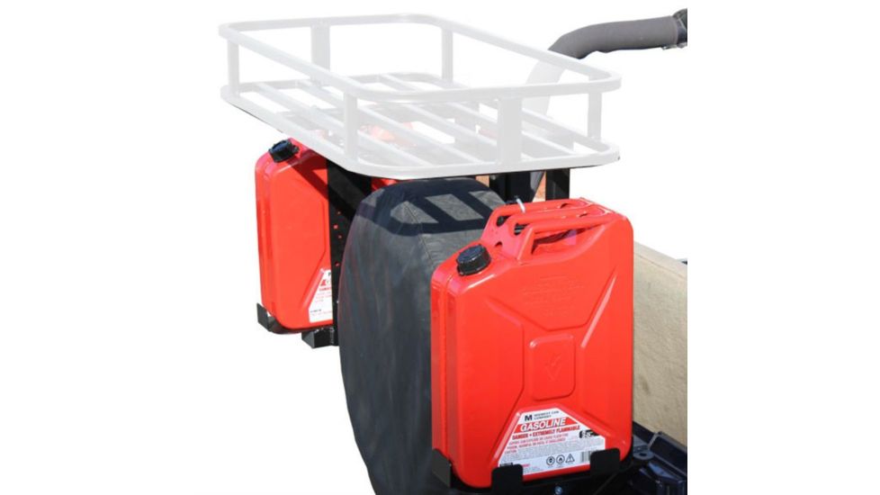 Tuff Stuff Overland 5 Gallon Jerry Can Mount for Tire Carriers, Fits Most 2 x 2 Inch Carriers, Left and Right, NSN N, TS-TCJCM-R-L