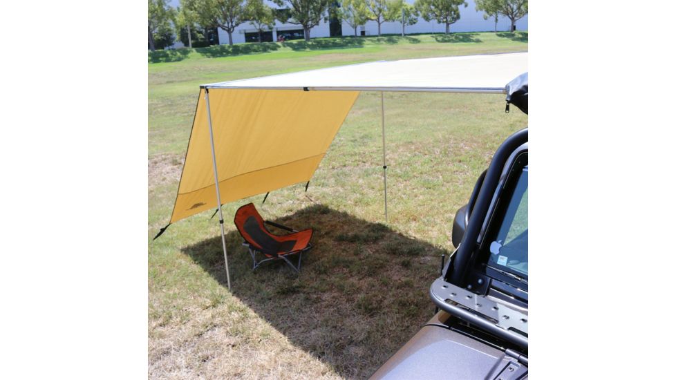 Tuff Stuff Overland Awning Shade Wall, 6.5 x 8 ft, Sand, NSN N, TS-AWN-SW-6.5