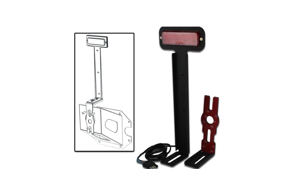 Tuff Stuff Overland Brake Light - LED 3rd Brake Light Kit Adjustable for Spare Tire Carrier, NSN N, TS-TC3BL-LED-KIT