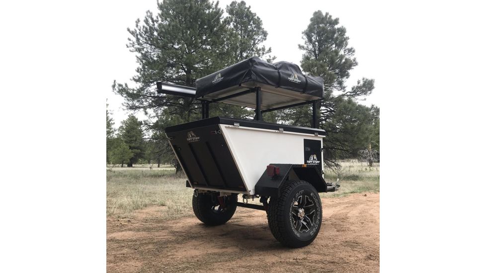 Tuff Stuff Overland Expedition Trailer, White/Black, NSN N, TS-TRAILER-EC