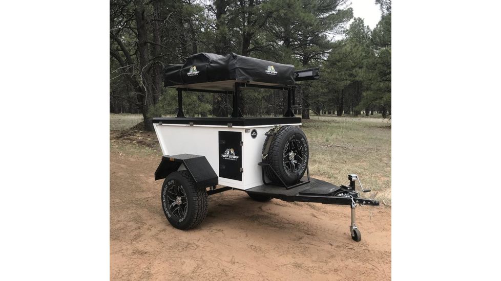 Tuff Stuff Overland Expedition Trailer, White/Black, NSN N, TS-TRAILER-EC