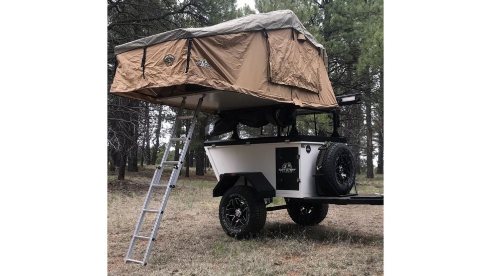 Tuff Stuff Overland Expedition Trailer, White/Black, NSN N, TS-TRAILER-EC