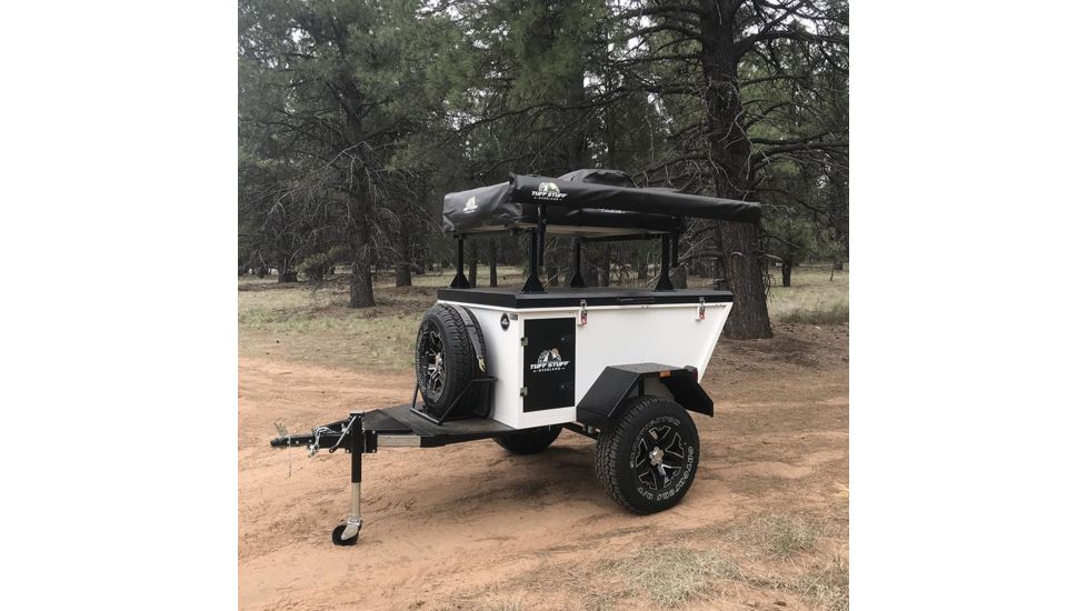 Tuff Stuff Overland Expedition Trailer, White/Black, NSN N, TS-TRAILER-EC