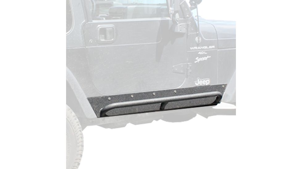 Tuff Stuff Overland Rock Sliders w/ Step for 87-95 Jeep Wrangler YJ, NSN N, TS-RSL-8795