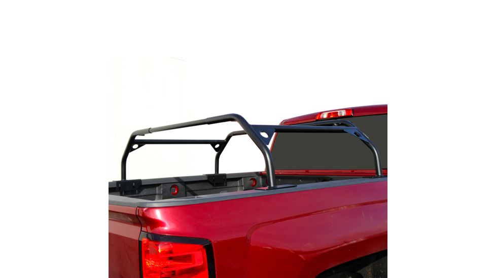 Tuff Stuff Overland Roof Top Tent Truck Bed Rack, Adjustable, Powder Coated, 40 Inch, Black, NSN N, TS-UBR-PDR-40