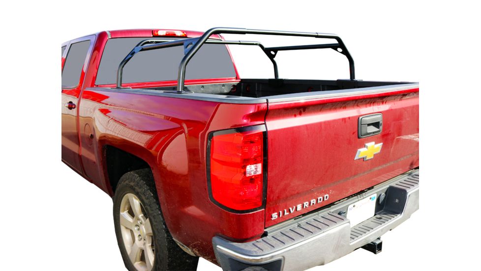 Tuff Stuff Overland Roof Top Tent Truck Bed Rack, Adjustable, Powder Coated, 60 Inch, Black, NSN N, TS-UBR-PDR-60
