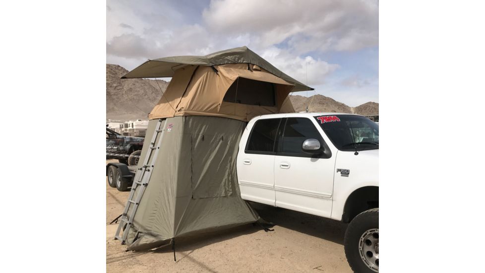 USED Tuff Stuff Overland Rooftop Tent Annex Room 2 Person Delta Overland, Olive, NSN N, TS-ANX-DLT, EDEMO1