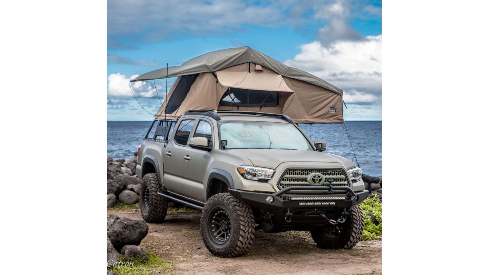 Tuff Stuff Overland Rooftop Tent & Annex Room 3 Person Ranger Overland Sand, Sand Tent/Black Cover, NSN N, TS-RTT-ANX-RAN